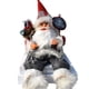thumbnail image 1 of Decoración De Escaparate Navideño De Marionetas, Adorno De Mobiliario De Ventana De Marionetas De Papá Noel Sentado, 1 of 7