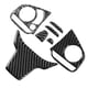 thumbnail image 3 of Cubierta Embellecedora del Panel del interruptor del Botón del Volante de Fibra de Carbono, Cinta Autoadhesiva, Compatible Con 10th FC/FK 2016-2019, 3 of 7