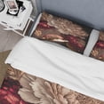 thumbnail image 4 of Designart "Vintage Glamour Gilded Rose IV" Floral Bedding Covert Set - Traditional Pink Bed Set With 2 Shams, 4 of 6