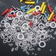 thumbnail image 5 of Kit surtido de 360 piezas de arandelas planas de acero inoxidable, M2 M2.5 M3 M4 M5 M6 M8 M10 M12, arandelas de metal para tornillos de sellado, anillos de sellado, viene con caja, 5 of 5