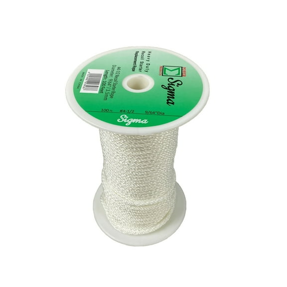 POWER PRODUCTS Sigma 9/64" Dia. (3.5mm) X 100' FT Premium Braid Nylon Recoil Starter Rope #4.5