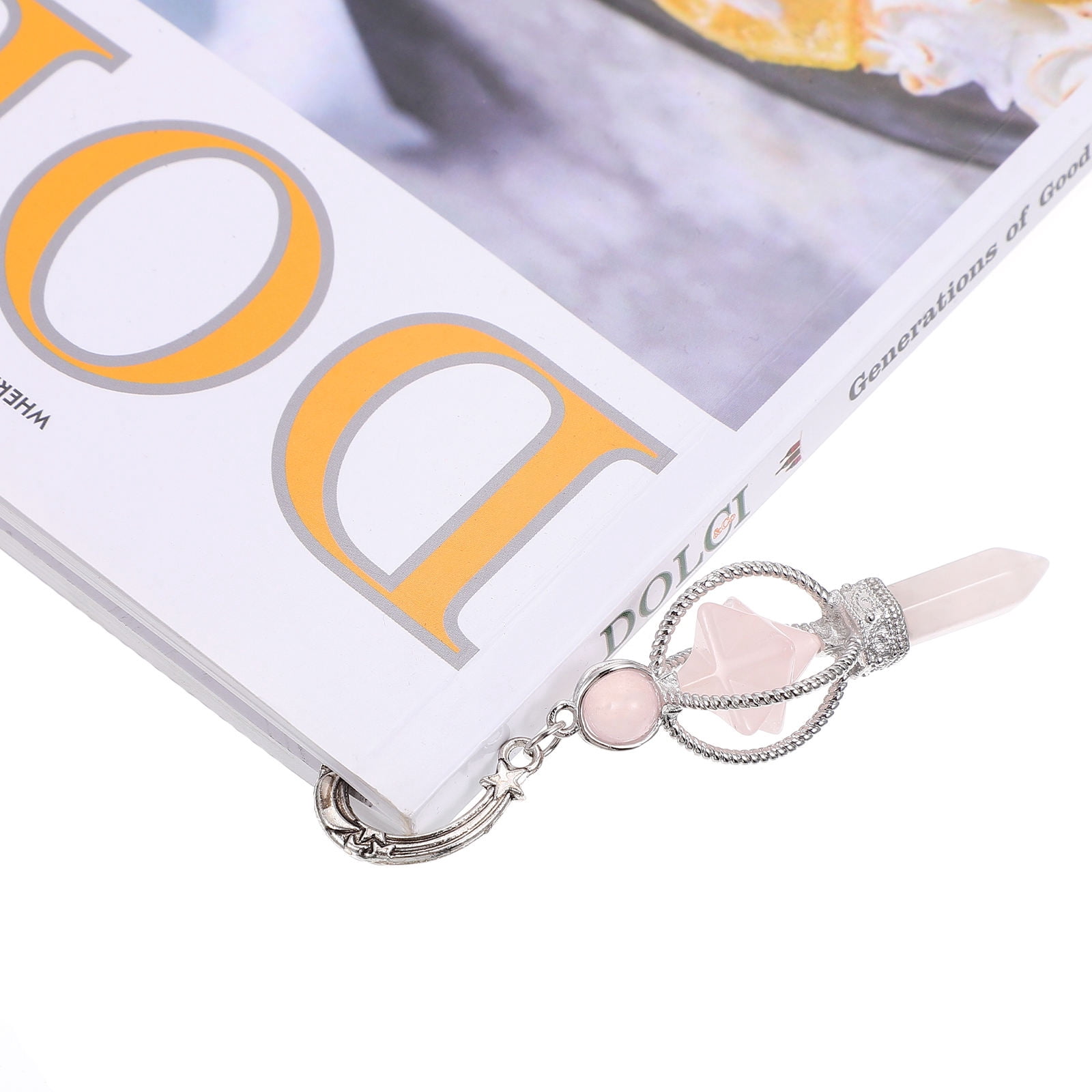 WORGEOUS 7-Piece Craft Pendant Bookmarks Set, Decorative and Unique Reading Tags for Book
