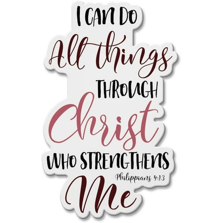 

Fridge Magnet Decoration for Kitchen Refrigerator Christian Bible Verses Philippians 4:13