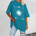 thumbnail image 2 of YDLCAFD Button Down Shirts for Women Work Pattern Women Oversized Loose Crew Neck Short Sleeve T Shirts Summer Tops Shirt Tops Women Printed Casual Tops Blouse, 2 of 4