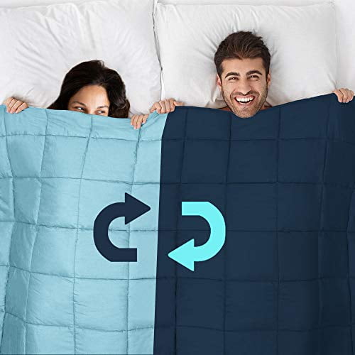 Joyching Adults Weighted Blanket King Size Reversible Cooling 