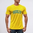 thumbnail image 2 of IWRICH Men's Plus Size Slim Fit T Shirts Short Sleeve Crew Neck Tees Casual Trendy Streetwear Yellow XL, 2 of 8