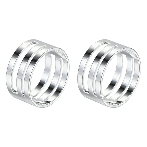 Uxcell 2Pcs Jump Ring Opening Tool Brass Circle Open and Close Tools for DIY Making Supplies Repair Silver