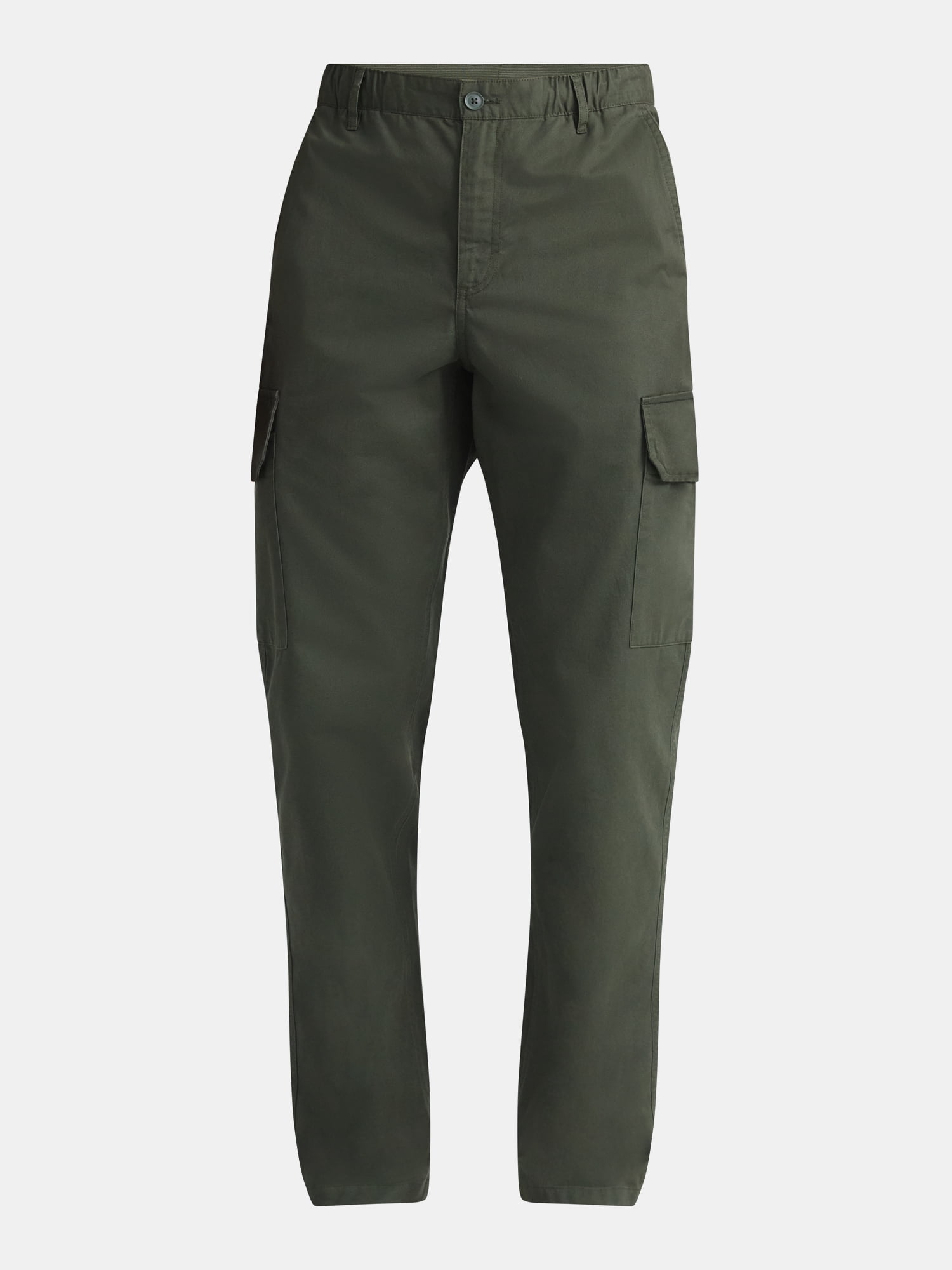 Free Assembly Men's Cotton Cargo Pants, Sizes XS-3XL