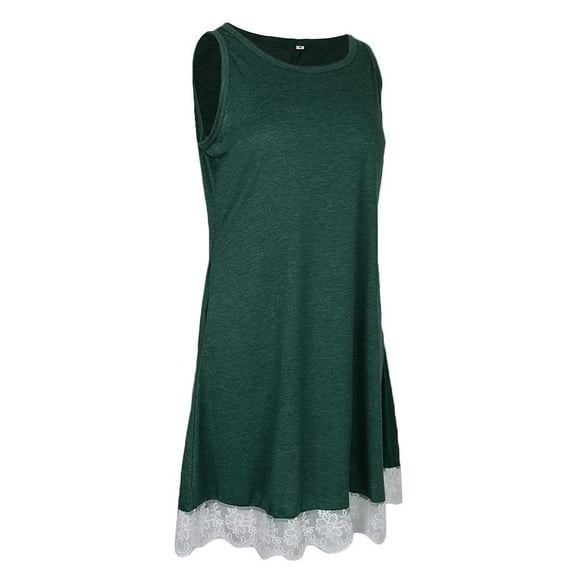 Vestido Mini Sin Mangas Sunnimix Verde