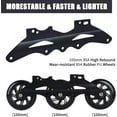 VEZLOPUS Inline Skates, 3 Wheels 100mm 4 Sizes Adjustable Inline Speed Skates for Kids, Boys