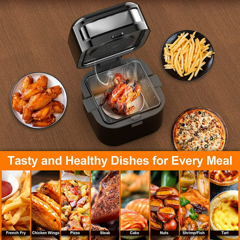 Air Fryer, WETIE 8-in-1 Airfryer Oven with Viewing Window, Dishwasher-Safe,  Multicooker for Kitchen Applicance