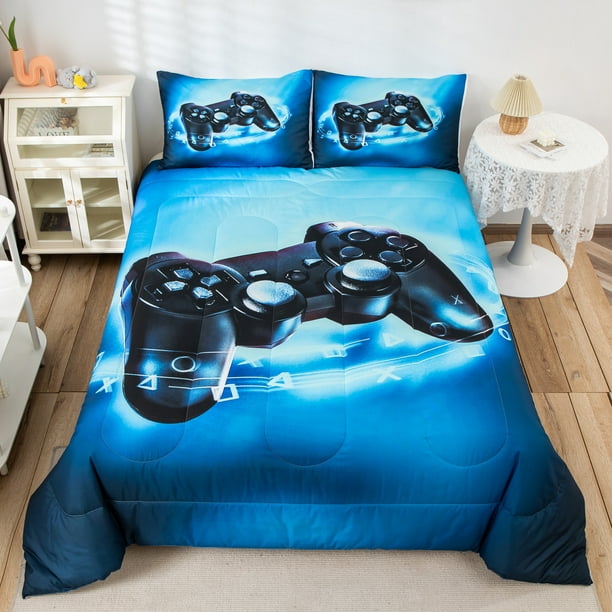 Gaming Comforter Set Twin Size for Boys Kids Game Room Decor Video Game ...