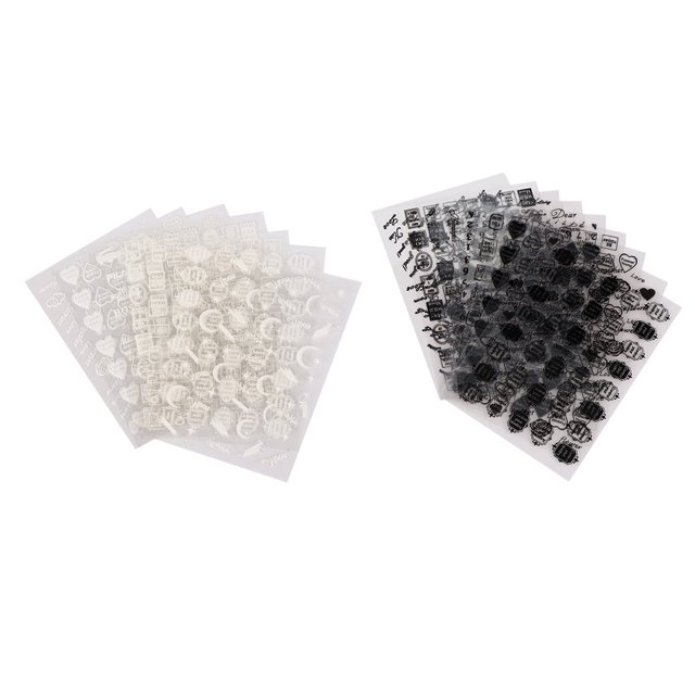 16 pegatinas para decoración de uñas, letras en inglés, pegatinas para decoración de uñas en casa, tienda de decoración de uñas