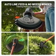 thumbnail image 7 of Litheli 20V 12" Cordless String Trimmer, Battery Powered Grass Trimmer & Wheeled Edger, with 2.5Ah Battery, for Garden, Yard and Farm, 7 of 7