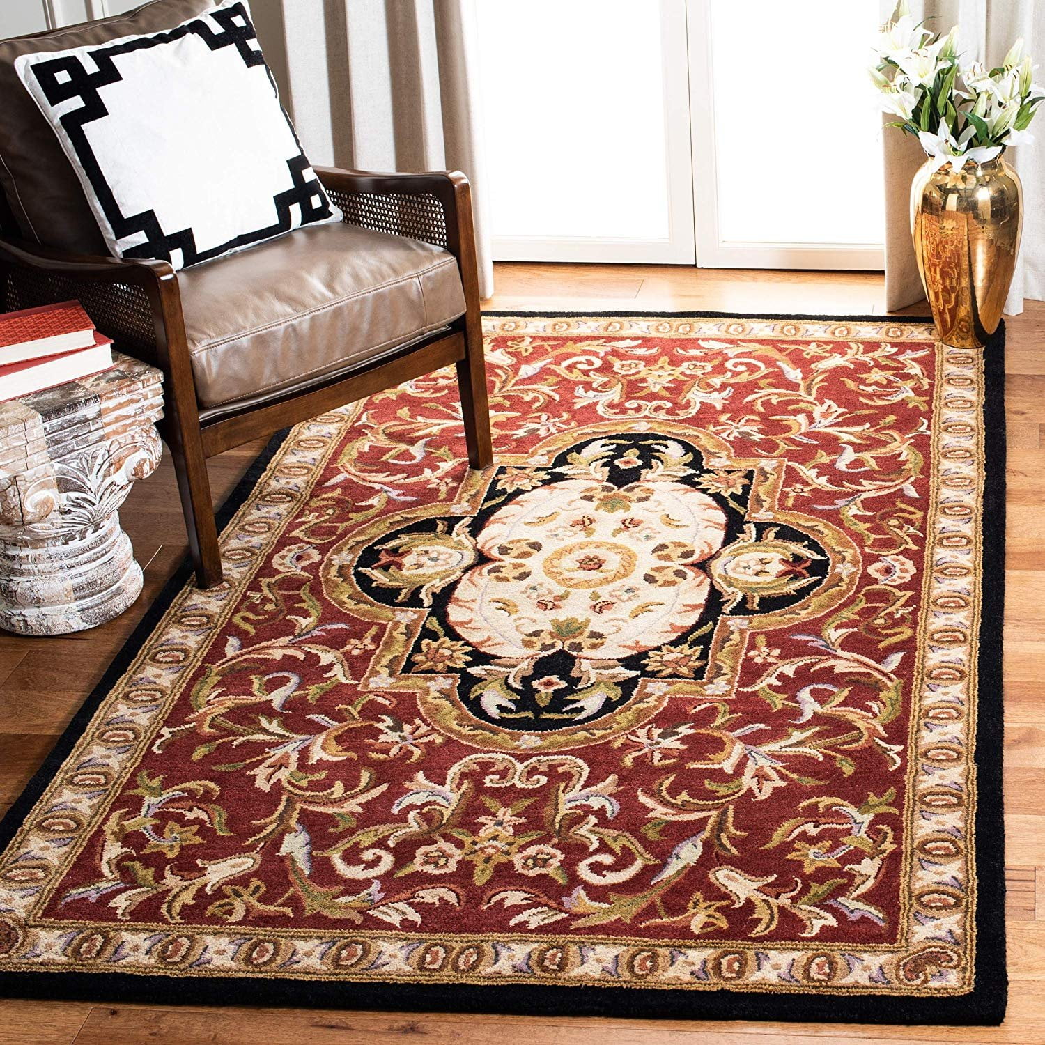 Safavieh Classic Collection CL220C Handmade Traditional Oriental Red