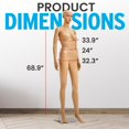 thumbnail image 2 of Topmaster Skin Female Mannequin - Premium Quality Construction, Detailed Dimensions for Realistic Proportions, Durable and Stable Design, Versatile Clothing Display, Sleek and Sophisticated Appearanc, 2 of 5