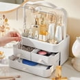 thumbnail image 4 of Latrodar Cosmetic Organizer Large Capacity Household Desktop Organizing Dresser White Safe&Non-toxic 10x6 Inch, 4 of 5
