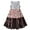 Brown, variant on Girls Dress Silver Purple Shiny Glitter Sequin Color Block Sleeveless 7 Years