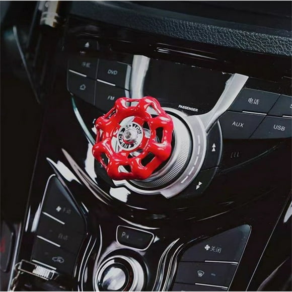 Meitianfacai Car Push To Start Button Rocker Car Engine Start Stop Button Full Metal-bar Automotive Start Button Cover Decorative Remodeling