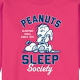 thumbnail image 2 of Peanuts - Peanuts Sleep Society - Men's Crew Neck Fleece Pullover, 2 of 5