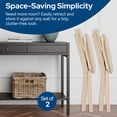 thumbnail image 2 of Stakmore Classic Comfort Curve Back Folding Chair, Unfinished, Set of 2, 2 of 8