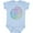 AE-Light Blue, variant on Pi Day Pi Numerals in Rainbow Spiral Boys or Girls Baby Bodysuit