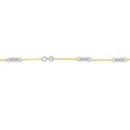 thumbnail image 4 of 14K Two-Tone Gold Men and Women's 18" 0.80mm Twisted Bar Cable Chain Necklace, 4 of 4