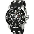 thumbnail image 1 of Invicta 6977 Mens Stainless Steel Pro Diver Quartz Chronograph Black Dial Rubber Strap, 1 of 3