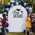 thumbnail image 5 of Class Of 2026 Graduation Decal Banner Vinyl Wall Sticker Black Gold Party Backdrop Balloon Arch Decor 1Pc, 5 of 6