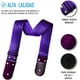 thumbnail image 2 of Correa para guitarra, Strap o Tahali para guitarra acústica, bajo eléctrico, guitarra eléctrica Kidam Cinturón seguridad nylon morado, 2 of 3