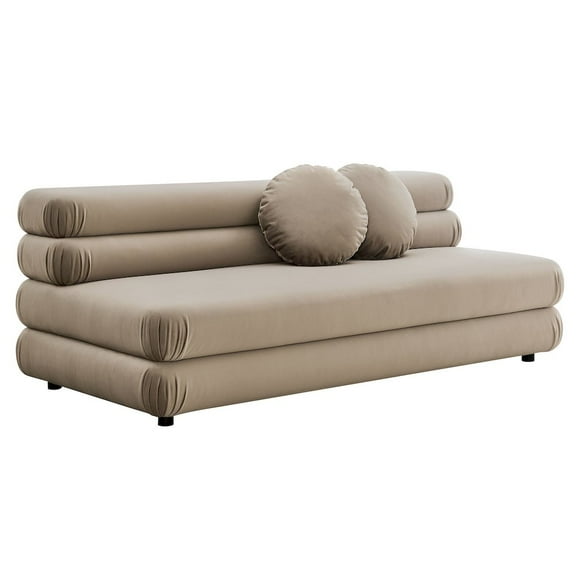 Jubilee Armless Loveseat in Taupe