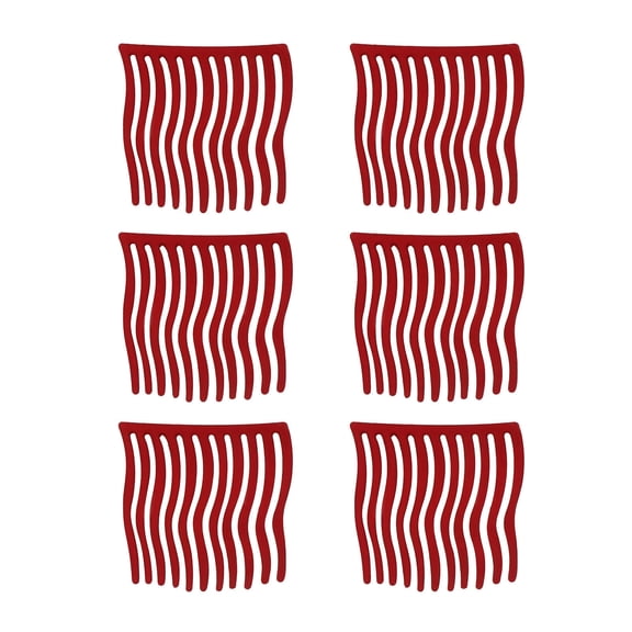 WHAMVOX  6 Pcs Decorative Upside-down Comb Hairpin Bride Miss