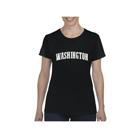 Washington State Flag Women Shirts T-Shirt Tee