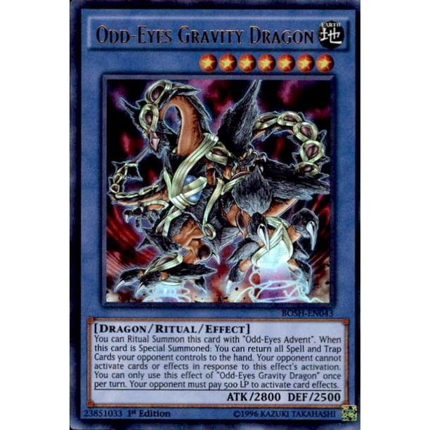 Yugioh Breakers Of Shadow Odd Eyes Gravity Dragon Bosh En043 Walmart Com Walmart Com