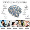 thumbnail image 5 of Pofeuu Funny Cute Healthy Teeth Print Multifunction Beanie Hat for Men Women Fashion Scarf Soft Stretch Skull Cap, 5 of 8