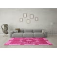 thumbnail image 3 of Ahgly Company Indoor Square Abstract Pink Modern Area Rugs, 3' Square, 3 of 4