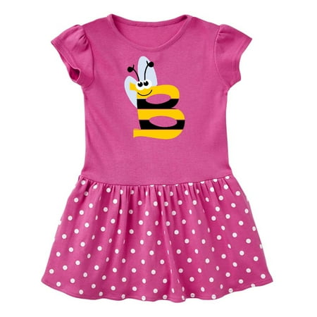 

Inktastic Cute Bee Initial B Gift Baby Girl Dress
