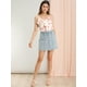 thumbnail image 3 of INSPIRE CHIC Blusa Floral Correa De Espagueti Dulce Volante Top Para Mujeres Blanco M, 3 of 6