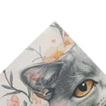 thumbnail image 4 of WOBOGO White Cat with Flower Tapestry 60×40in Home Living Room Bedroom Wall Hanging Ornaments, 4 of 10