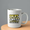 thumbnail image 2 of Best Dad in the Galaxy Coffee Mugs 15 OZ Sublimation Mugs,Double-sided Printing Ceramic Cups Ceramic Mugs for Coffee,Tea,Hot Cocoa, 2 of 4