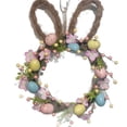 thumbnail image 5 of Easter Bunny Wreath for Front Door Decorations With Easter Eggs Artificial Flowers Spring Wreath Easter Decor For Home Porch Wall Easter Decorations, 5 of 5