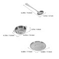 thumbnail image 2 of GAXIRE Espresso Coffee Cup Set Serving Snacks Stainless Steel For Families 1-Set, 2 of 7