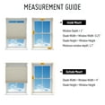 thumbnail image 5 of Keego Top Down Bottom Up Shades Cordless Cellular Blindss Double Single Cell Window Blinds Light Filtering Honeycomb Shades Thermal Insulated Blinds(Gray Sheen-Light Filtering, 49"W x 78"H), 5 of 6