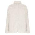 thumbnail image 6 of UAMVSH Plus Size Fleece Sweatshirts for Women Comfy Sherpa Fluffy High Neck Pullover Tops Warm Plush Long Sleeve Shirts Winter Outfits(Large,Beige), 6 of 7