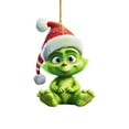 thumbnail image 1 of Horror Movie Theme Pendant 8cm Creative Xmas Flat Hanging Ornament Christmas Tree Pendant Craft Collection Xmas Party Tree Decor, 1 of 7