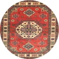 thumbnail image 1 of Ahgly Company Machine Washable Indoor Round Traditional Peru Brown Area Rugs, 4' Round, 1 of 7