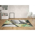 thumbnail image 4 of Green Marble Rugs, Decorative Rug, Marble Rugs, Modern Rugs, Luxury Rug, Green Marble Rug, Green And Gray Marble Rugs, Custom Rug, Large Rug, 2.6'x9.2' - 80x280 cm, 4 of 8