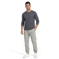 thumbnail image 4 of Winter Fleece Men's Athletic Joggers with Pocket, Drawstring, and Elastic Bottom Warm Sweatpants for Men, 4 of 7