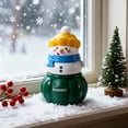 thumbnail image 5 of Mini Christmas Lighted Snowman Figurine Glittering Tabletop Decoration Ornament Figurine Night Light Lamp Holiday Centerpiece, 5 of 8
