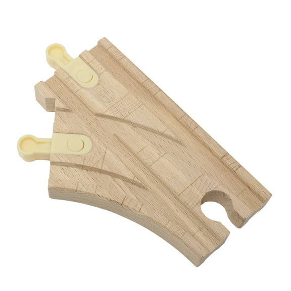 Replacement Parts for Fisher-Price Thomas & Friends Wooden Clackety Train Track Railway Playset HDX06 - Replacement Wood Turn Out Track Piece - SW-3.5-MMF